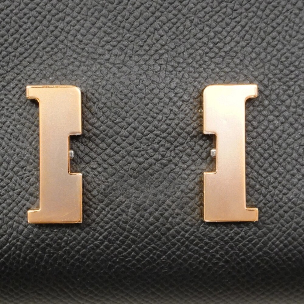 Hermes Constance Tougo Wallet/Shoulder Wallet, Veau Epsom Leather, Black/Pink... - Picture 6 of 8
